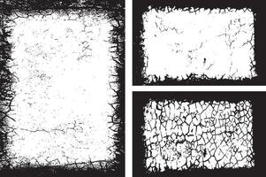 Grunge Frame Collection, Distressed and Jagged Borders for Artistic Visual Projects, vintage grungy border design set vector