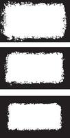 Rustic Elegance Grunge Frame Collection, The image shows three distinct grunge-style frames. The frames are rectangular with rounded corners, and the intricate patterns give them a weathered, vector