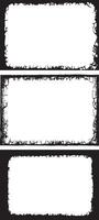 A Dynamic Collection of Edgy Grunge Photo Frames Rough-Edged Rectangular, Rounded Rectangle, and Textured Oval Designs with Unique Distressed Borders for Creative and Artistic Displays vector