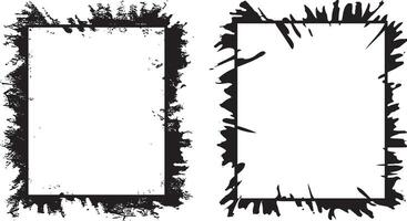 Artistic Collection Grunge Photo Frames, Featuring Rough, Uneven Edges for Edgy and Vintage Visual Display, grunge photo frame, brush stroke vector