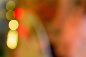 Blurred Christmas and New Year Bokeh Light Patterns photo