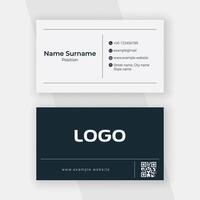 Standard business card template vector