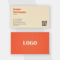Creative and simple business card template vector
