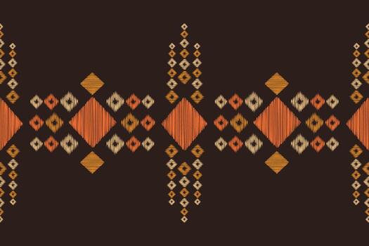 tela modelo geomatric motivo diseño étnico con marrón color antecedentes fondo de pantalla. vector