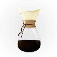 Coffee maker with a Drip Filter vector