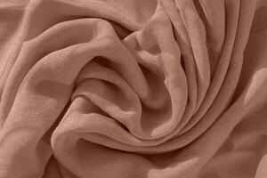 Elegant Textile with Soft Draping in Mocha Mousse Tones photo