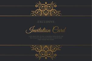luxury invitation background style ornamental pattern vector