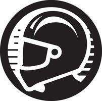 Helmet icon in white background. vector
