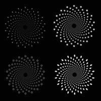 Abstract background with mandala circles set vector