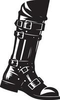 Lightweight boot silhouette. vector