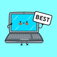 Best laptop computer illustration vector