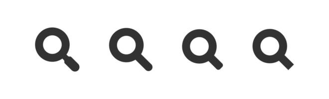 Search icon. Magnifier tool. Find discovery. Optical zoom. vector