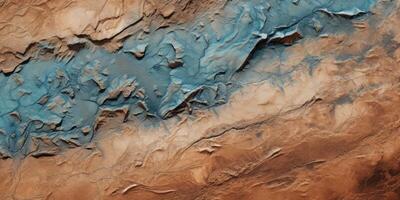 Textured rock surface with vibrant colors photo