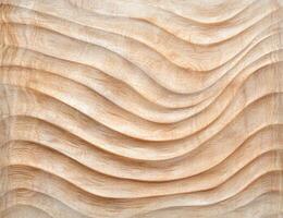 Smooth wooden texture with wavy patterns photo