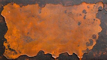Rusty metal surface with peeling paint photo
