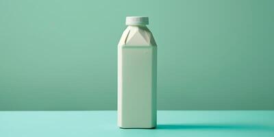 Carton of probiotic yogurt drink with a peel-off seal, displayed on a flat surface, photorealistic food photo