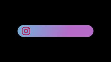 Animated blank template to insert your Instagram profile. video