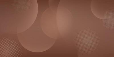 Trendy Circle glowing effect style background. Mocha Mousse background, color of the year 2025. Minimalist Abstract geometric backdrop vector