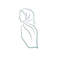 icon modern hijab vector