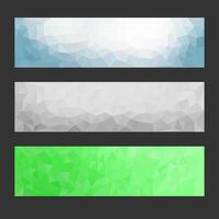 a set of abstract geometric banners with a polygonal design. These banners are minimalistic, modern and perfect for professional or creative use. vector
