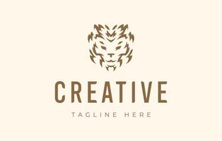 Wildcat Face logo Design Template vector
