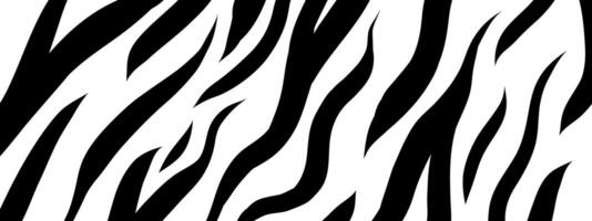 Zebra skin, black stripes pattern on white background. Animal texture print. Monochrome black and white background in retro 80s, 90s style for print, poster, backdrop, banner. vector