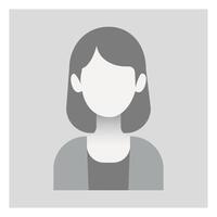 Female Person, Default Woman Avatar Image for social media, forums, dating sites. Gray Profile. anonymous Face Picture. vector