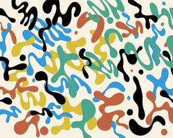 Abstract colorful paint splash melted pattern background layout texture illustration banner poster editable vector