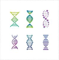 Dna icon set - dna icon set vector
