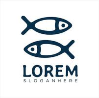 Fish logo design vector