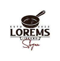 Logo design for a restaurant vector