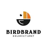 Birdbrand logo design vector
