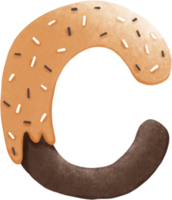 a donut with chocolate icing and sprinkles on it png