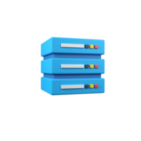 Cloud Data Server isolated 3d render icon illustration png