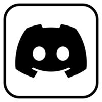 Discord Icon With Square Line And Transparent Background png