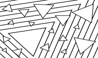 abstract geometric Black and white Psychedelic triangle illusion Linear Wavy Backgrounds vector