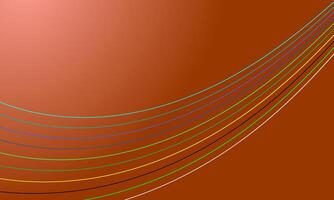 stylish flowing lines wave on red background vector