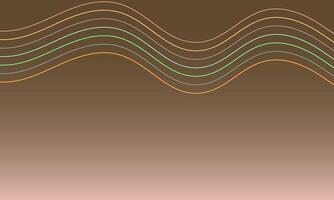 Abstract wavy lines on gradient background vector
