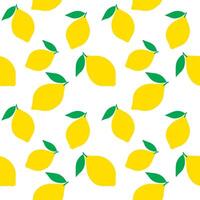 Seamless background with lemons. Lemon background. Summer background with fruits. vector