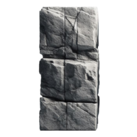 Isolated natural stone with earthy details, suitable for realistic and organic design elements png