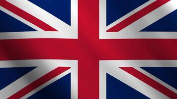 United kingdom flag. video