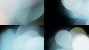 Multicolored light leaks 4k footage on black background, Stylizing , transitions, Bokeh effect video