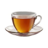 Cute cup of tea on transparent background png