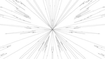 A white background with lines and lines video