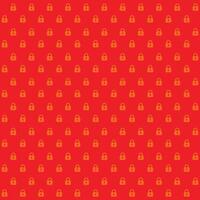 Padlock pattern . Padlock background . Padlocks wallpaper with red background vector