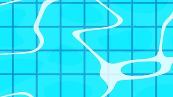 Animation of relaxing and enjoying floating on the pool with duck balloon video
