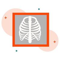 Modern Flat Design Medical X-Ray Illustration. X-Ray Scan for Healthcare Use vector
