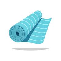 Fabric roll isolated on white background. vector