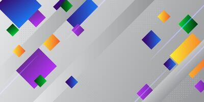 Abstract white rectangle background. Colorful minimalist geometric square background abstract design. vector