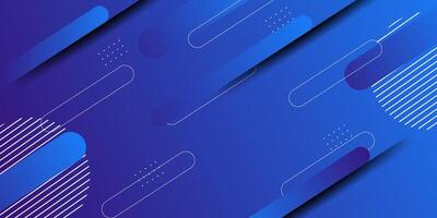 Abstract dark blue gradient illustration background with simple blue rectangle pattern and lines with 3D look. Dynamic background design. Eps10 vector